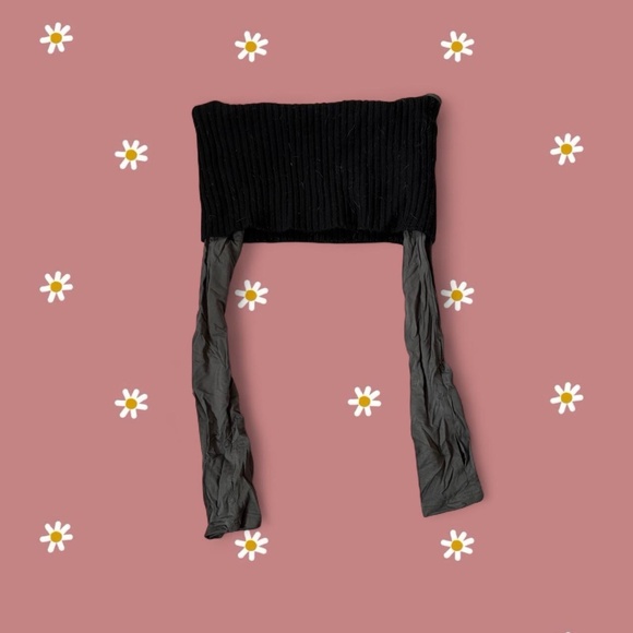 The Kript Women's Black and Gray Crop-Top - Picture 3 of 5